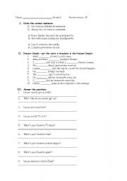 English worksheet: Vocabulary review