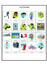 English Worksheet: Present Continuous -- 