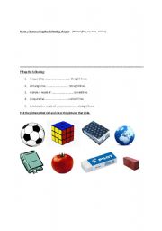 English Worksheet: shapes