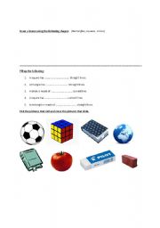 English worksheet: shapes