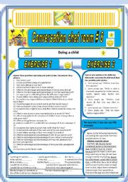 English Worksheet: Conversation Chat Room #8 