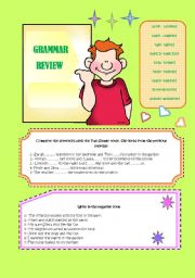 English worksheet: GRAMMAR REVIEW: PAST SIMPLE