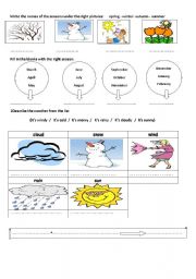 English Worksheet: weather