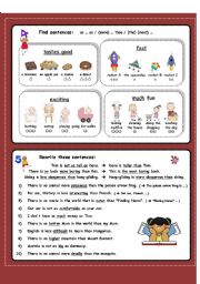 English Worksheet: COMPARISON - part two of two