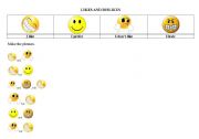 English worksheet: Likes and Dislikes