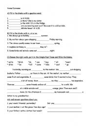 English Worksheet: Present Continuous or Simple Present.