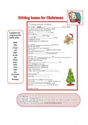 English Worksheet: Driving Home for Christmas - a song 