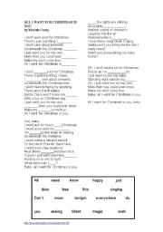 English Worksheet: carol