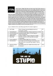 Age of Stupid Video Worksheet