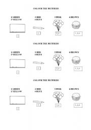 English worksheet: Colours