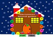 English Worksheet: Christmas board game/ Christmas game  - young learners