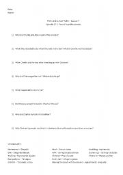 English worksheet: Two and a Half Men - Episode 17 Season 7