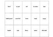 English Worksheet: places in town!