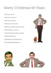 English Worksheet: Merry Christmas Mr Bean