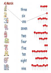 English Worksheet: Numbers (2 pages)