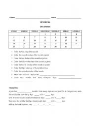 English worksheet: Ordinal Numbers - elisa