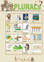 English Worksheet: Plurals