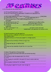 English Worksheet: If clauses