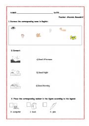 English worksheet: KIDS TEST PART I