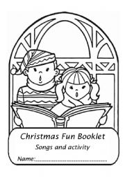 English Worksheet: Christmas booklet part 1