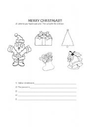 English Worksheet: christmas vocabulary