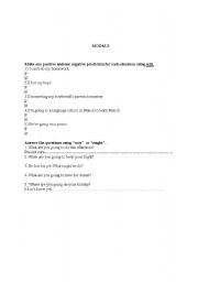 English worksheet: modals