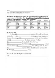 English Worksheet: Mr. Bean Goes To Town