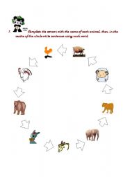 English worksheet: Animals