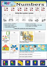 English Worksheet: Numbers 