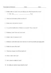 English worksheet: The Longshots Movie Worksheet