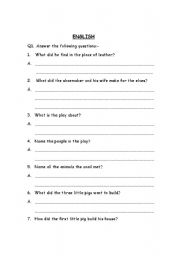 English Worksheet: English worksheet