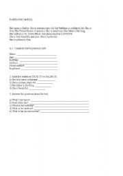 English Worksheet: Revisions 5th Grade