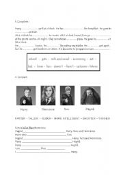 English Worksheet: Revision exercise