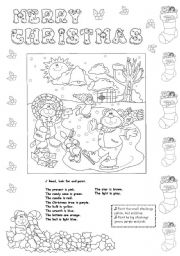 English Worksheet: christmas