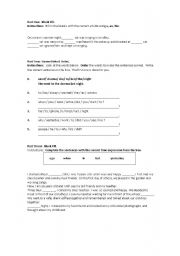 English worksheet: Mixed Exercises (Articles,Prepositions,Past Tenses..)