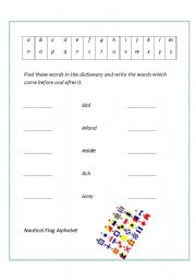 English Worksheet: Dictionary skills workbook part 2