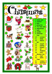 English Worksheet: Christmas