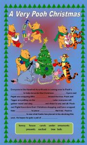 English Worksheet: Comprehension - A Very Pooh Christmas