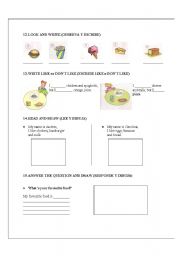 English worksheet: FOOD WORKSHOP