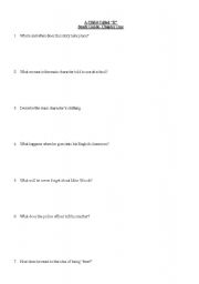 English worksheet: Child called It study guide