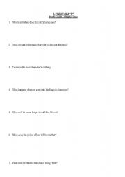 English Worksheet: Child called It study guide