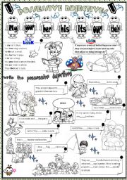 English Worksheet: POSSESSIVE ADJECTIVES