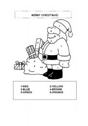 English Worksheet: CHRISTMAS ACTIVITY