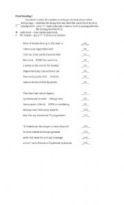 English Worksheet: Proofreading 