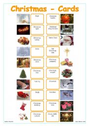 English Worksheet: Christmas - Cards