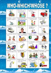 English Worksheet: RELATIVE PRONOUNS -EDITABLE-