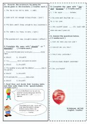 Exam for  8th grade  students ( Page 2)