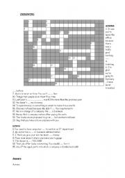 English worksheet: business and money crossword