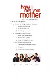 English Worksheet: How I met your mother 4x19 Murtaugh