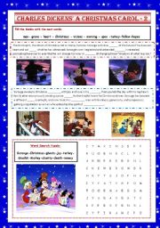 English Worksheet: Charles Dickens A Christmas Carol 2/2